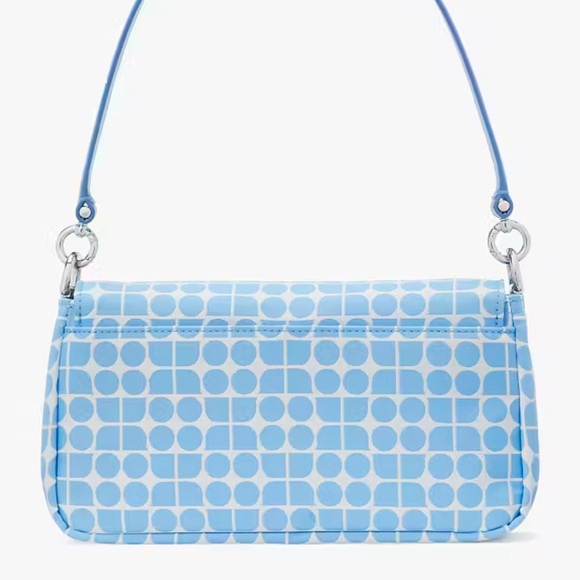 Kate Spade Noel Jacquard Convertible Crossbody Canvas XBody Shoulder Handbag - Picture 8 of 16